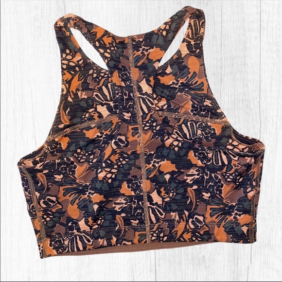 Outdoor Voices Sierra Abstract Floral Sports Bra Crop Top - Picture 5 of 5